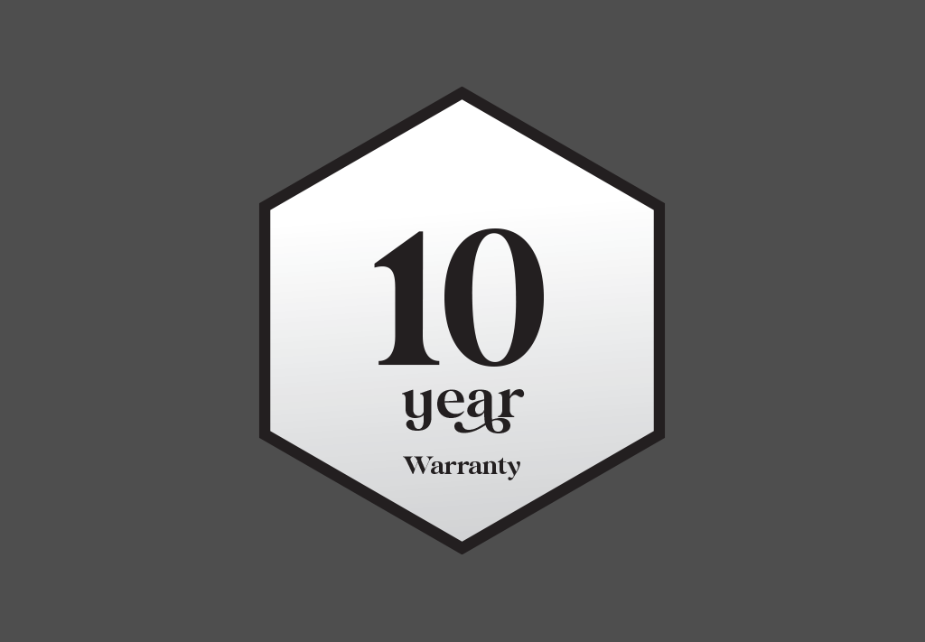 10 year warranty graphic